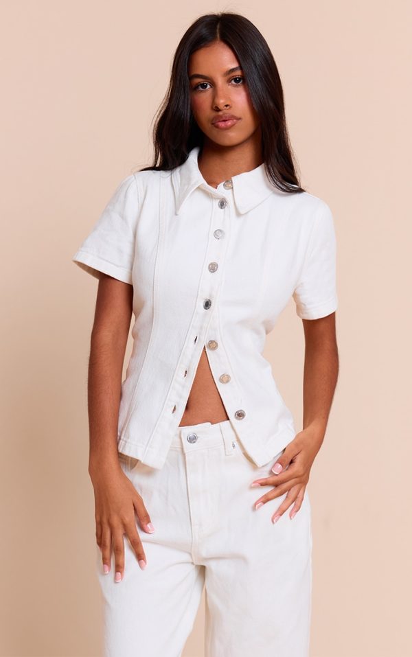 4f768decaef6ea567d758ebc19be344a35875a93_CNM6360_1_petite_white_denim_button_up_short_sleeve_shirt
