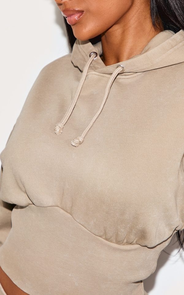 500c812fb8f9cf334e5521a27554cf3917c5eade_CNM1068_4_shape_dark_olive_sweat_cropped_shirred_waist_hoodie