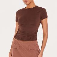 50a38a03f678af4ab98f40ffcfde8496009c40ae_CNL9118_4_chocolate_pocket_detail_structured_tailored_woven_mini_skirt