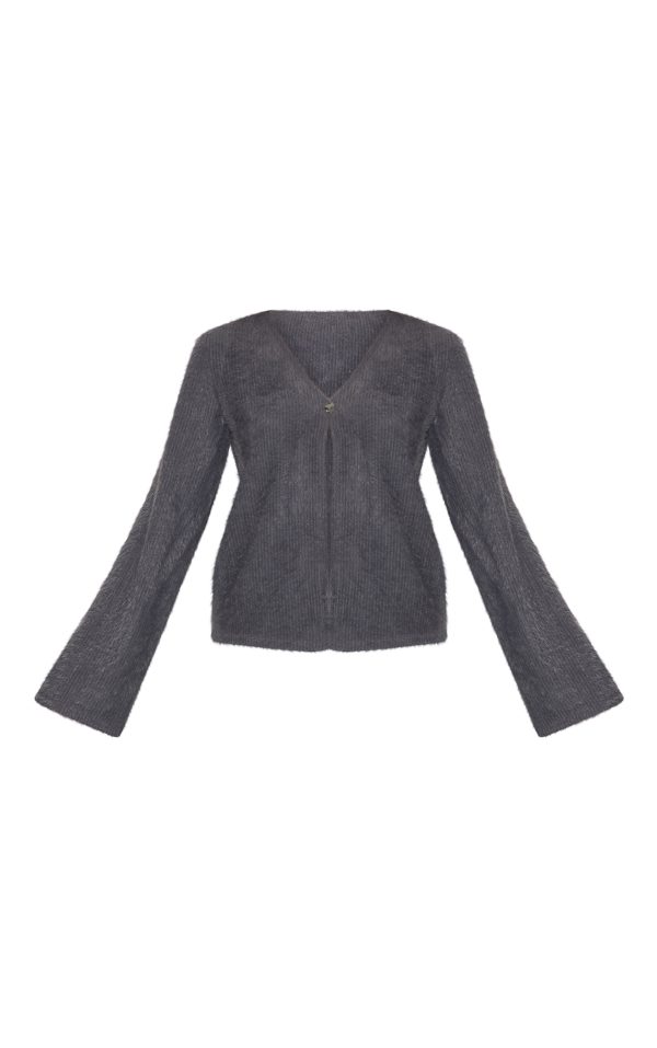 510b612a8a2c456c37ca479475a756cbc232fe74_CNM2119_5_charcoal_textured_v_neck_button_cardigan