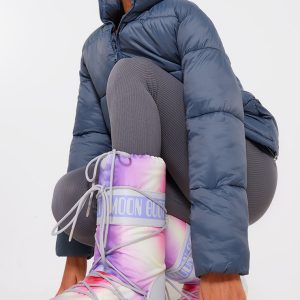 Grey Moon Boot Icon Tie Dye