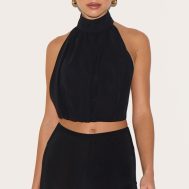 5193a0c432599a4e0a9db3d7d17188d5634e3232_CNL9787_2_black_bubble_hem_chiffon_long_top