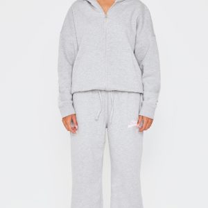 Grey Marl Studio Archives Wide Leg Joggers