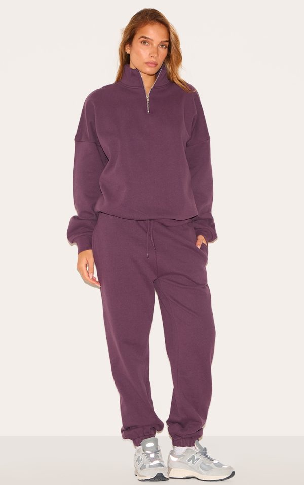 52a73ea7c993fd1c9a6f6948d9a21df10ff2db47_CNL8262_3_dark_plum_premium_high_neck_quarter_zip_oversized_sweatshirt