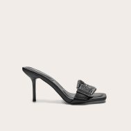 52d73fc847cc87b6b59fdead7d548ef67403e893_CNJ8400_1_black_pu_square_toe_western_buckle_high_stiletto_heeled_mules