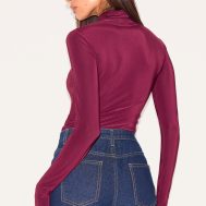 52d7e813020636ac239949d6fef909354df97f33_CNM1401_2_plum_slinky_high_neck_thumb_detail_long_sleeve_top