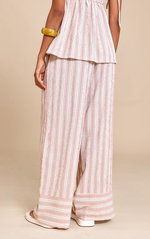 52df2b2385bef543457a1fc1cb19fb4d8e153cfe_CNM1911_3_pink_woven_textured_striped_straight_leg_trousers