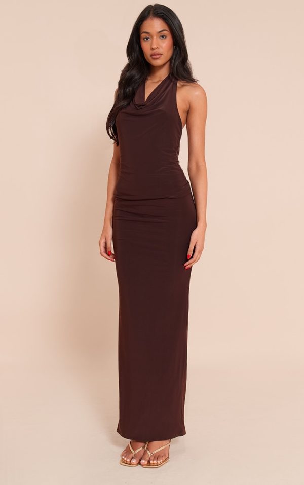 53744503764f4c21f654049995ce09ecca9e1acf_CNN1991_3_tall_chocolate_matte_sculpt_halterneck_gold_detail_backless_top