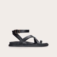 5456f76f68a18830a5f42d094a91dd6ee6e34339_CNL6589_2_black_pu_round_toe_ankle_strap_footbed_sandals