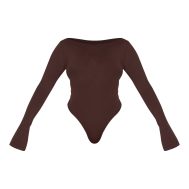 549382887500bc33a59a52a94f8731fa0b631381_CNL8212_5_shape_chocolate_sculpt_boat_neck_flare_sleeve_bodysuit