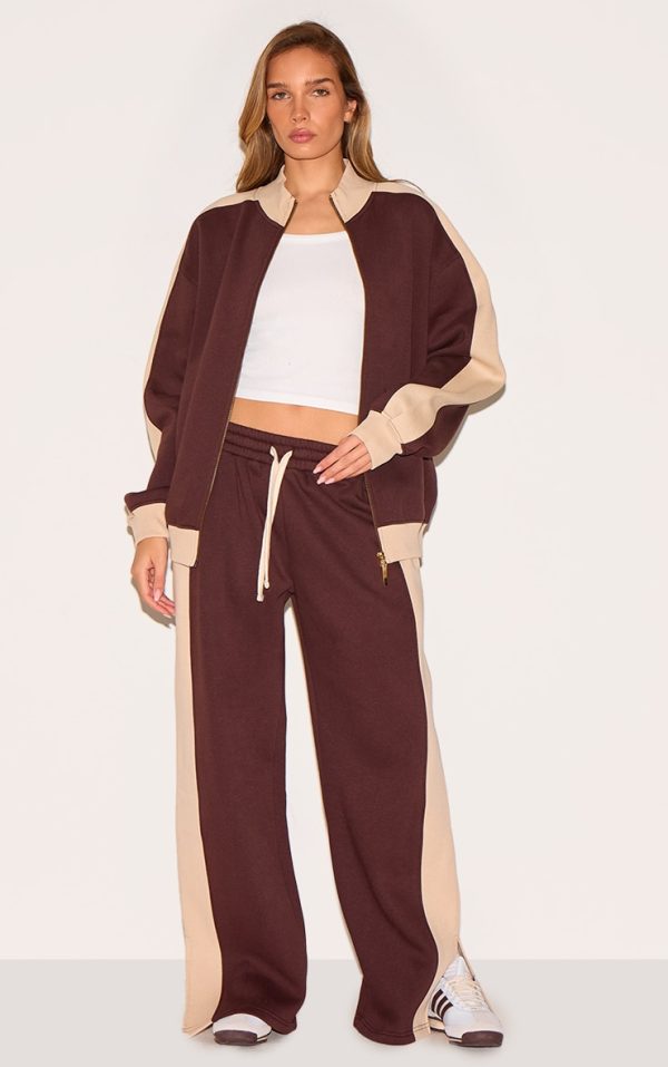 54a4a32adc0311f7e3a7d23bc4ca6bcb4e7a277a_CNM6495_3_chocolate_oversized_colour_block_zip_through_sweatshirt