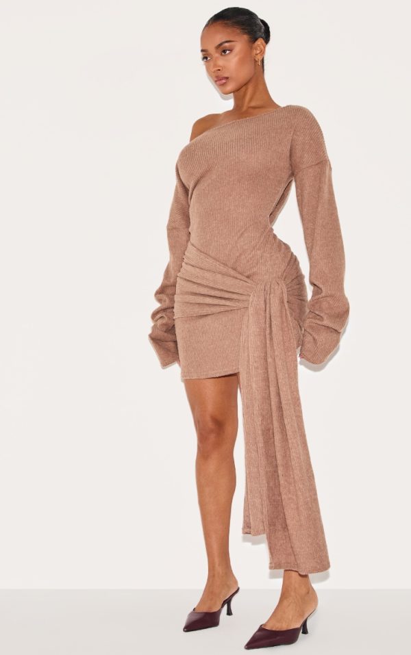 55c9d4c413798e5725b307c8368ea6e19137cd98_CNM2570_3_shape_taupe_brushed_rib_boat_neck_wrap_waist_mini_dress