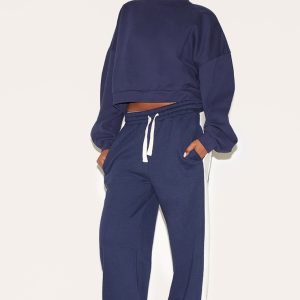 Navy Premium Boxy Sweatshirt