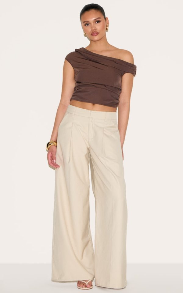 5756627d400497574d1a8eb93439233f3a9bf0bb_CNM4016_3_brown_asymmetric_ruched_top