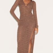 5b09dd392c8278b977844968460058842cf8bec8_CNM1228_3_chocolate_sheer_bobble_crochet_long_sleeve_beaded_keyhole_cut_out_top