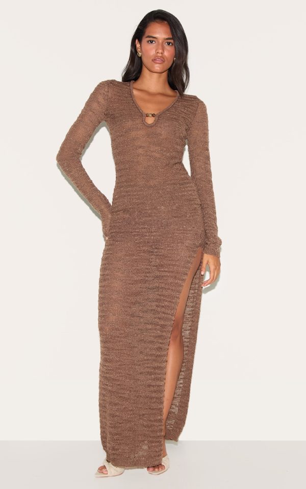 5b09dd392c8278b977844968460058842cf8bec8_CNM1228_3_chocolate_sheer_bobble_crochet_long_sleeve_beaded_keyhole_cut_out_top