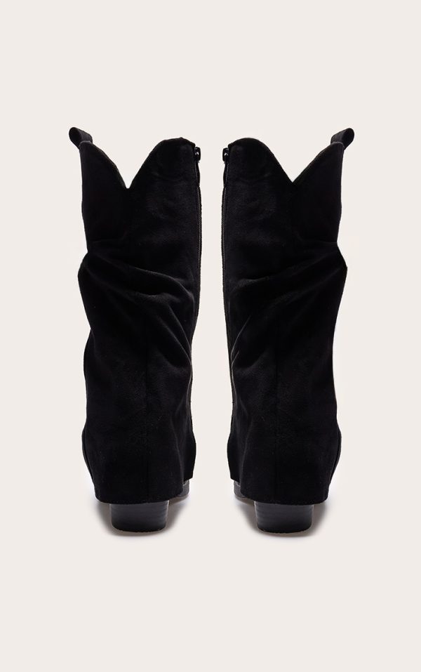 5b97111cf28fb952a23845fa5c78021e106cc5d3_CNL3723_3_black_faux_suede_point_toe_slouchy_fold_over_calf_high_western_boots
