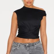 5b980283040232efbd2f4b2121db18438ba20e97_CNM8577_4_shape_black_super_soft_off_shoulder_twist_front_top