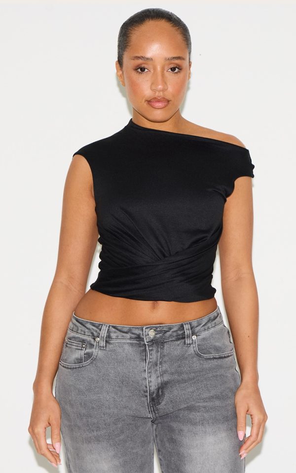 5b980283040232efbd2f4b2121db18438ba20e97_CNM8577_4_shape_black_super_soft_off_shoulder_twist_front_top