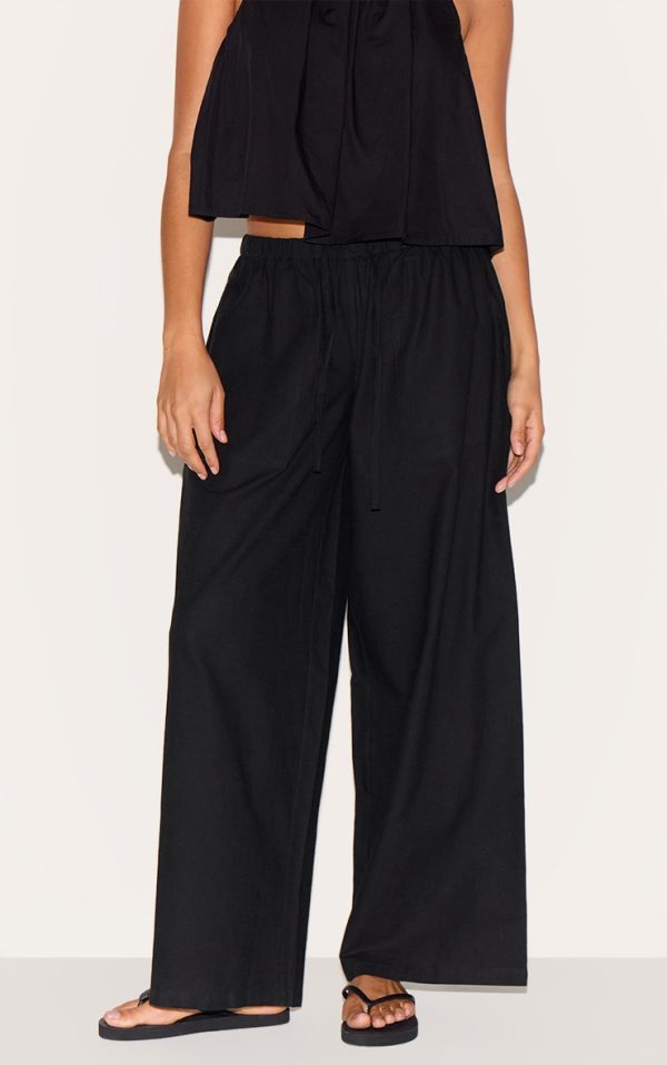 5bf19de4a367f560c4c92e161b7b0fbf9df8f065_CNM3977_2_petite_black_linen_drawstring_waist_trousers