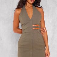 5cb5365452cb268ff9cc6ed703f3835e2f039849_CNK2076_1_dark_khaki_stretch_woven_belted_bodycon_dress