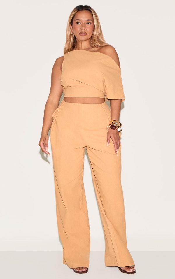 5cfacff81c1377ae301d67ec69f2025ebb7d4365_CNM6340_1_shape_olive_linen_highwaisted_pleated_wide_leg_trousers