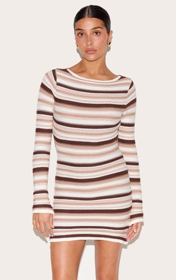 5ddf9f92b0c17e24eae5152d97d736565059fae6_CNM9042_1_petite_cream_knitted_stripe_long_sleeve_mini_dress