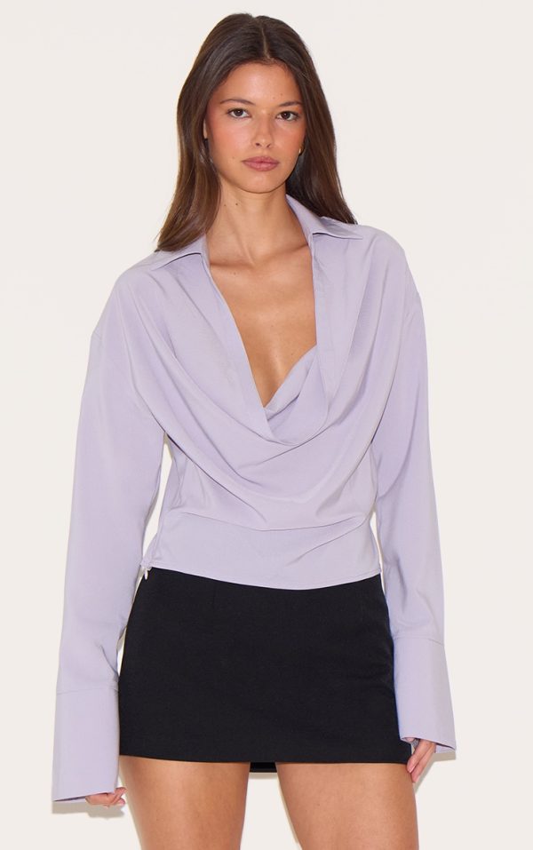 5e37b56f62917503d37ac8b53ad7ee41d79eed5b_CNL9439_1_light_grey_chiffon_cowl_neck_blouse