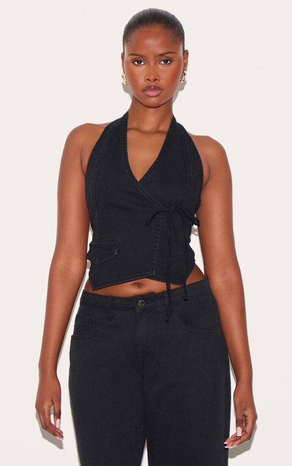 5ec0065c5d2f3947a29595f496ec239d8ad7889a_CNL7964_1_washed_black_halter_neck_wrap_front_denim_waistcoat