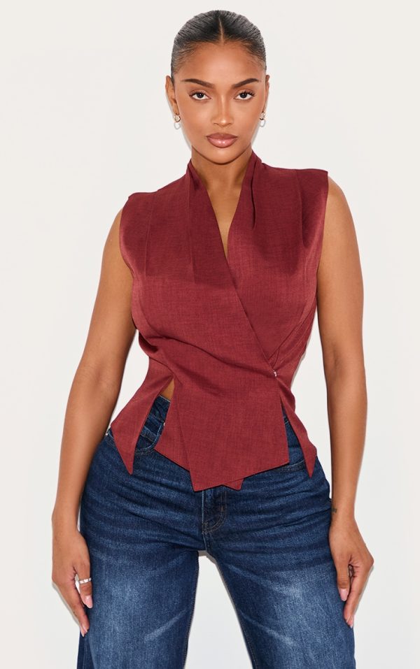 5f115edc513c04c1d56a351883bd8000f2bdd165_CNM3016_1_shape_burgundy_tailored_wrap_front_wiastcoat