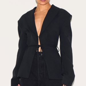 Petite Black Tailored Fitted Blazer