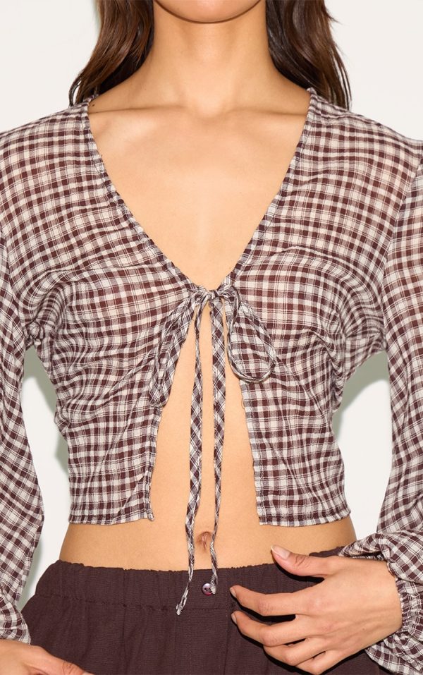 5ff28c847092c70c3bdf71156c0f9709deea4131_CNM4044_4_brown_tie_front_gingham_blouse