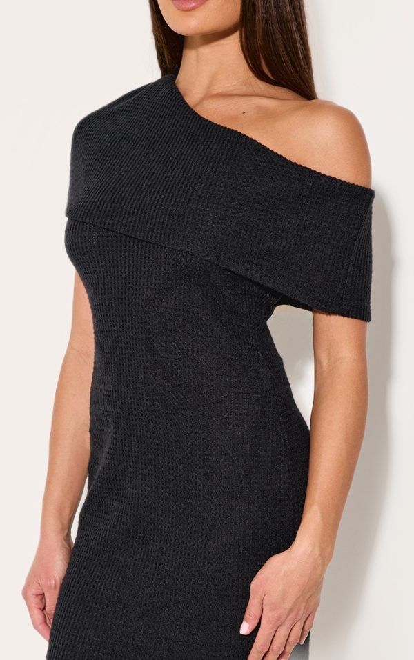 60007dc17960b8f3c6474cac5b33eba3d253c7cd_CNM0373_4_black_brushed_rib_asymmetric_bodycon_dress