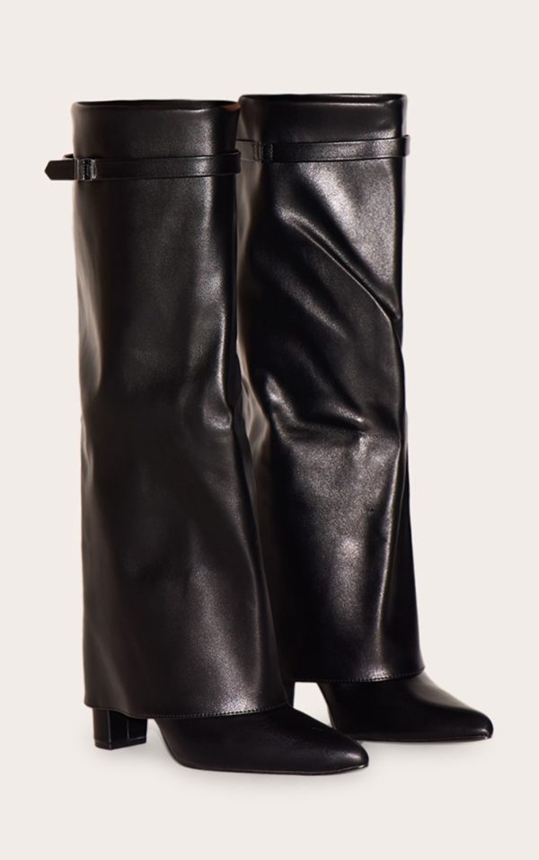 6001d1382763228809f072f5c9b36fe9b0b8bb3a_CNK4470_2_black_matte_pu_point_toe_fold_over_knee_high_block_heeled_boots