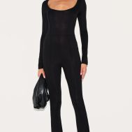 603e4fb52c95021670f2d323870f46054a0fd85c_CNC0183_1_black_jersey_seam_detail_split_sleeve_jumpsuit