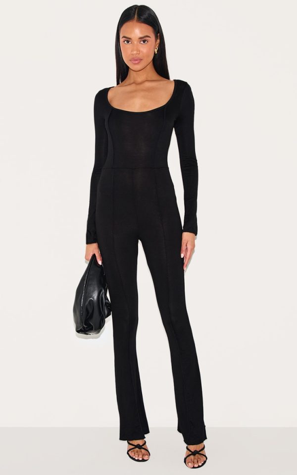 603e4fb52c95021670f2d323870f46054a0fd85c_CNC0183_1_black_jersey_seam_detail_split_sleeve_jumpsuit