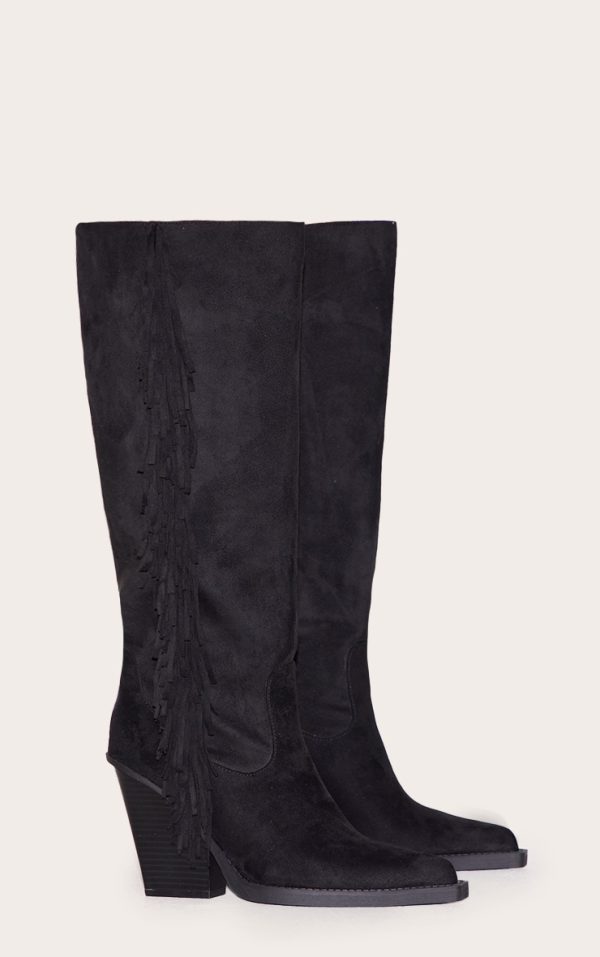 60ccb2856aa1a8814604cfa745a25ab15bddd81e_CNL7201_2_black_faux_suede_point_toe_fringed_high_block_heel_knee_boots