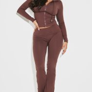611b3098227e2a835d3b2e8bbc6880ec18b76b42_CNK4936_1_shape_brown_stretch_sculpted_foldover_waist_flare_trousers