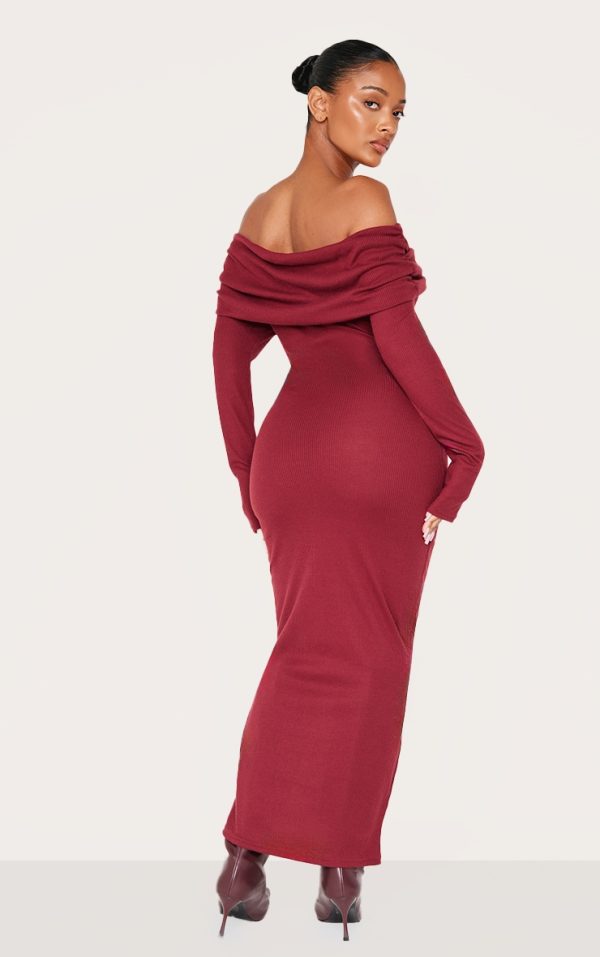 6122a2d48f9bb76e6b07c7cd3190a9da8560027a_CNL8664_2_shape_burgundy_rib_bardot_long_sleeve_maxi_dress