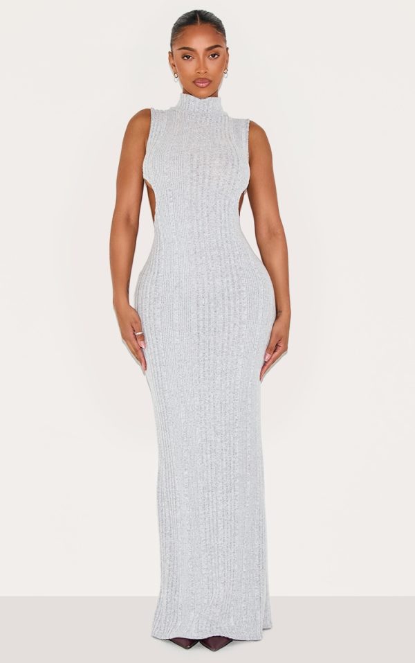 614134db1e9b8be69449f54f28ffdf31d0f6aaf0_CNM4970_1_shape_silver_brushed_rib_high_neck_open_back_maxi_dress-1