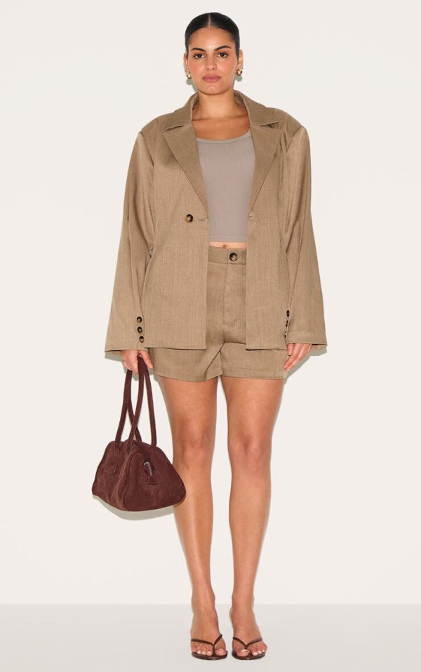 617426ccac12164e6502ee59eef80c67e97a4d49_CNM1697_3_plus_light_brown_tailored_woven_cinch_waist_blazer