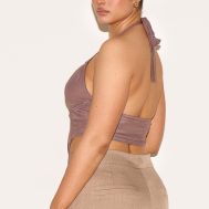 618b55a91bd2f6547a49cb26529476e060649e1a_CNK5481_2_shape_brown_double_layered_mesh_tie_neck_corset_top
