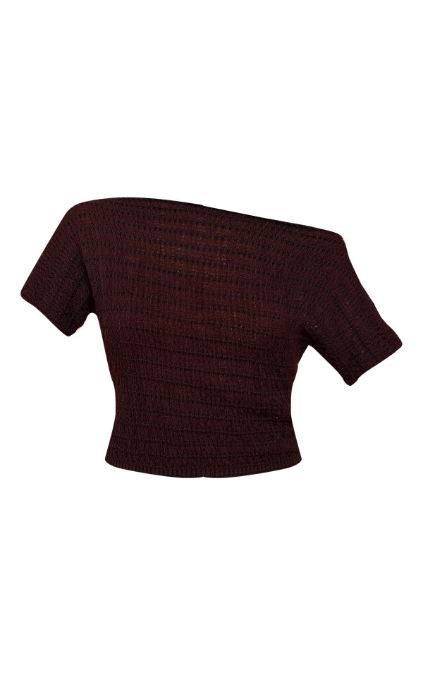 61c0def5e5afc5baef8063b4c8329e4bfd6f4595_CNM9211_5_chocolate_textured_knit_off_the_shoulder_top