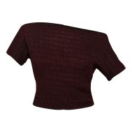 61c0def5e5afc5baef8063b4c8329e4bfd6f4595_CNM9211_5_chocolate_textured_knit_off_the_shoulder_top