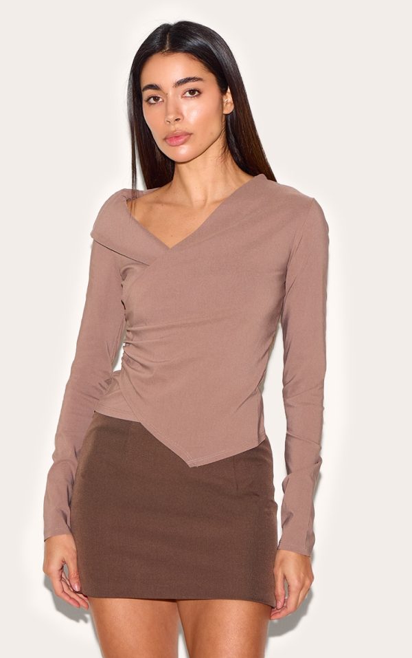 61f8d6175b06e6751c1f304ad3f8c0a0f11031ba_CNM2903_1_mushroom_bengaline_asymmetric_ruched_long_top-1