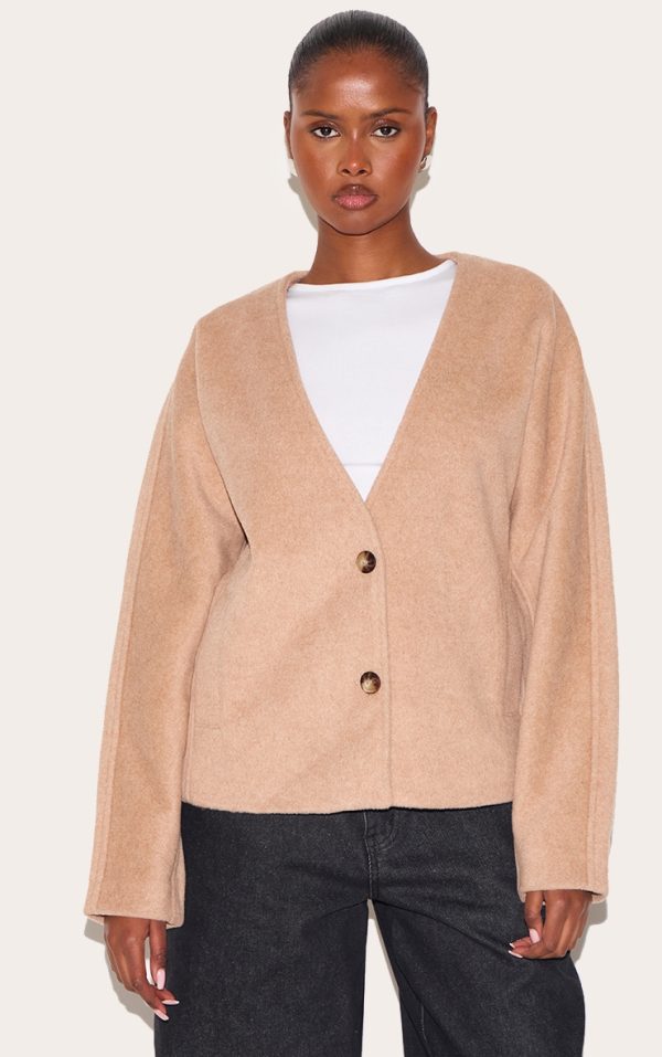6241ca87d1aed89ea6420ee8498e09bd439bb5e2_CNM1430_1_mocha_wool_look_button_up_v_neck_jacket