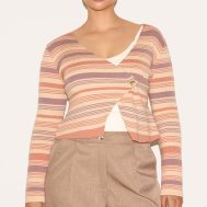 62f38f5622784d47e566daa30586b4a8778ebb2e_CNM8081_4_shape_peach_knitted_strippred_wrap_over_gold_button_cardigan