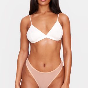 Nude Mesh Pack of 3 Basic Thongs