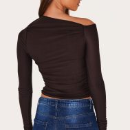 63729f2580acc12c10294932809ae044a6bc4f01_CNL8980_2_chocolate_soft_touch_asymmetric_detail_long_sleeve_top