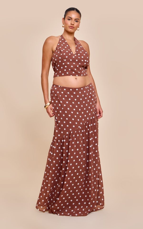 645057d4285191ec3cf2a7b0eff6a7854537f7a2_CNM7201_3_plus_chocolate_polka_dot_halterneck_chiffon_top